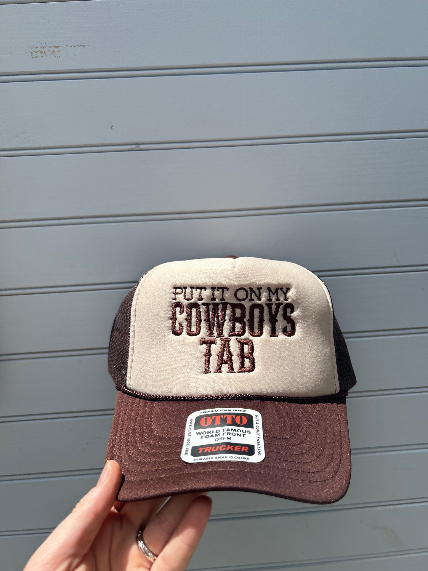 Put it on my cowboys tab